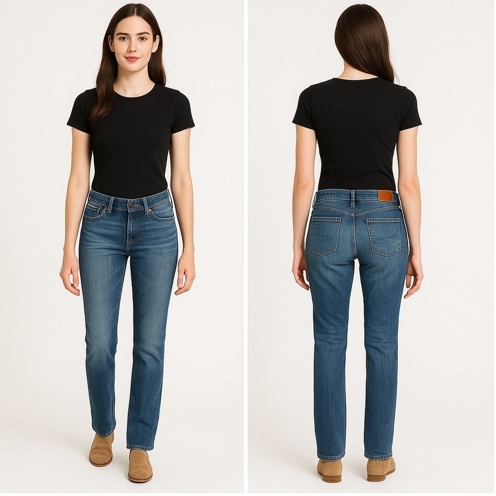 Lucky Brand Lil Maggie Escondido‎ Jeans Denim Straight Leg  28x30 Discontinued